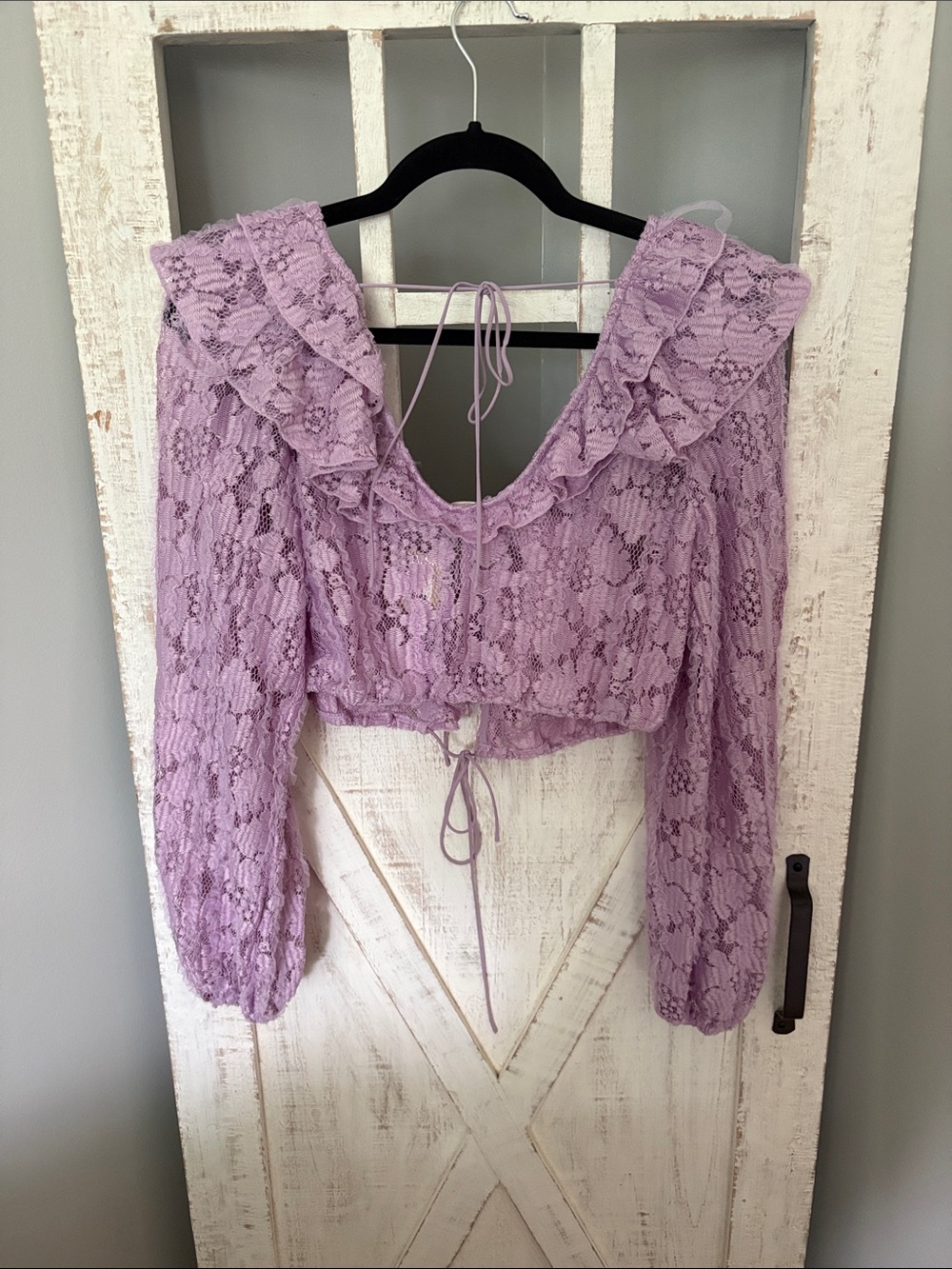 For Love and Lemons Cropped Tatiana Blouse - Picture 8 of 10